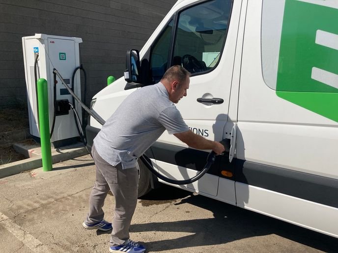 Using primarily Level 1 or Level 2 chargers — and minimizing DC fast charging — is vital to maintaining an EV battery’s current SOH. Understanding this can help to educate drivers and keep them accountable as a part of their vehicle management responsibilities. - Photo: Chris Brown